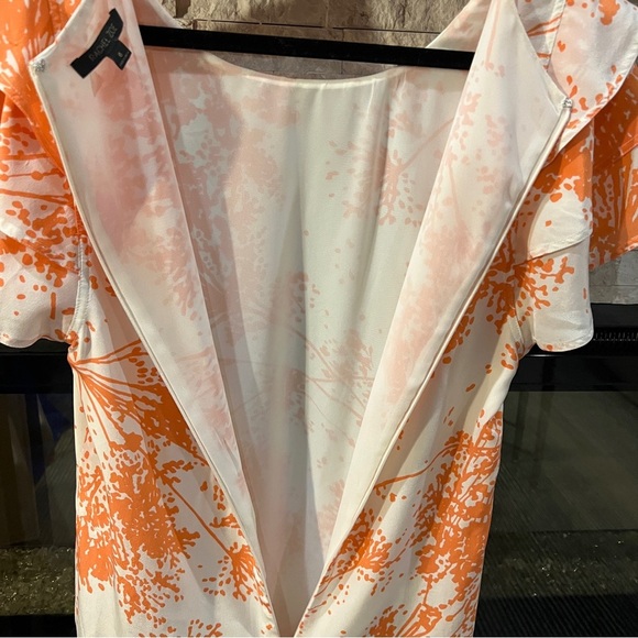 Rachel Zoe size 6 Ines Silk sheath dress with tiered sleeve and skirt - Picture 11 of 15